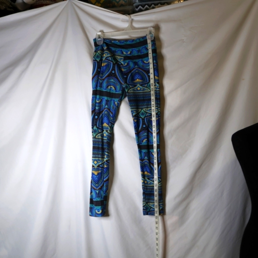 LuLaRoe Blue Patterned Leggings